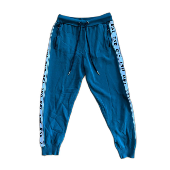 Vintage Diesel Blue DSL Y2K Sports Joggers Sweatpants Trousers Mens Size Medium - Picture 1 of 7